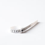 Plastic reusable ring sizer