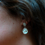 spiral asymmetrical earrings