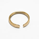 Brass ring with flattened ends