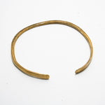 Brass cuff rays texture front view