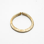 Brass ring rays texture front view