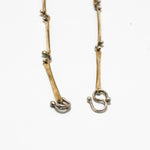 brass silver chain necklace clasp