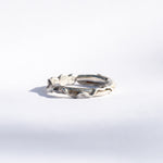 organic textures silver ring