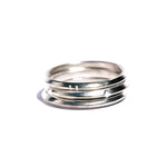 three triangle shaped thin rings