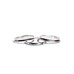 three triangle shaped thin rings