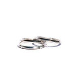 three triangle shaped thin rings