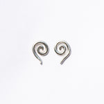 small spiral stud earrings