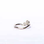 dainty spiral silver ring