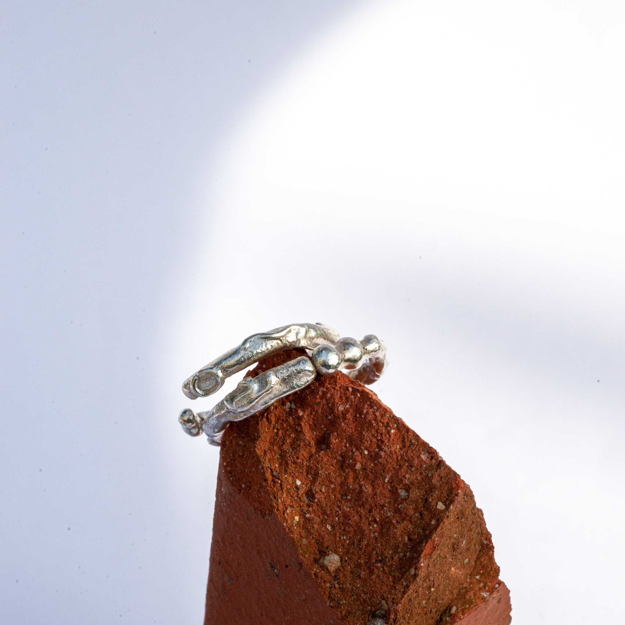 organic silver ring